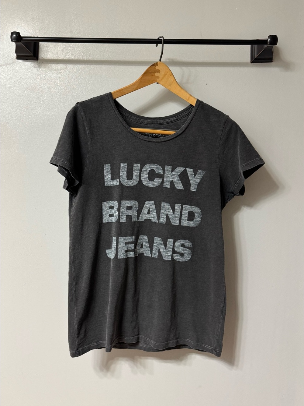 Lucky Brand Women’s Black Graphic Tee - 'Lucky Brand Jeans' XS